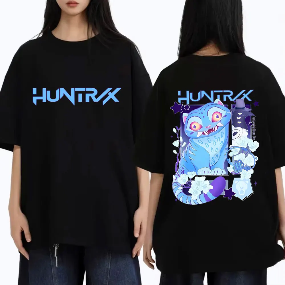 

Kpop Demon Hunters Derpy Tiger T-shirt Men Women Fashion Cartoon Trend Streetwear Male Loose Oversized Soft Cotton T Shirts Tops