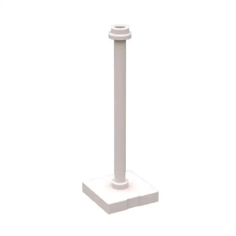 [56Pcs]【50g】 Model 98549 Interlocking 2×2×5 Lamp Post with Rod and Stud, Children DIY STEM Building Blocks Toy Group
