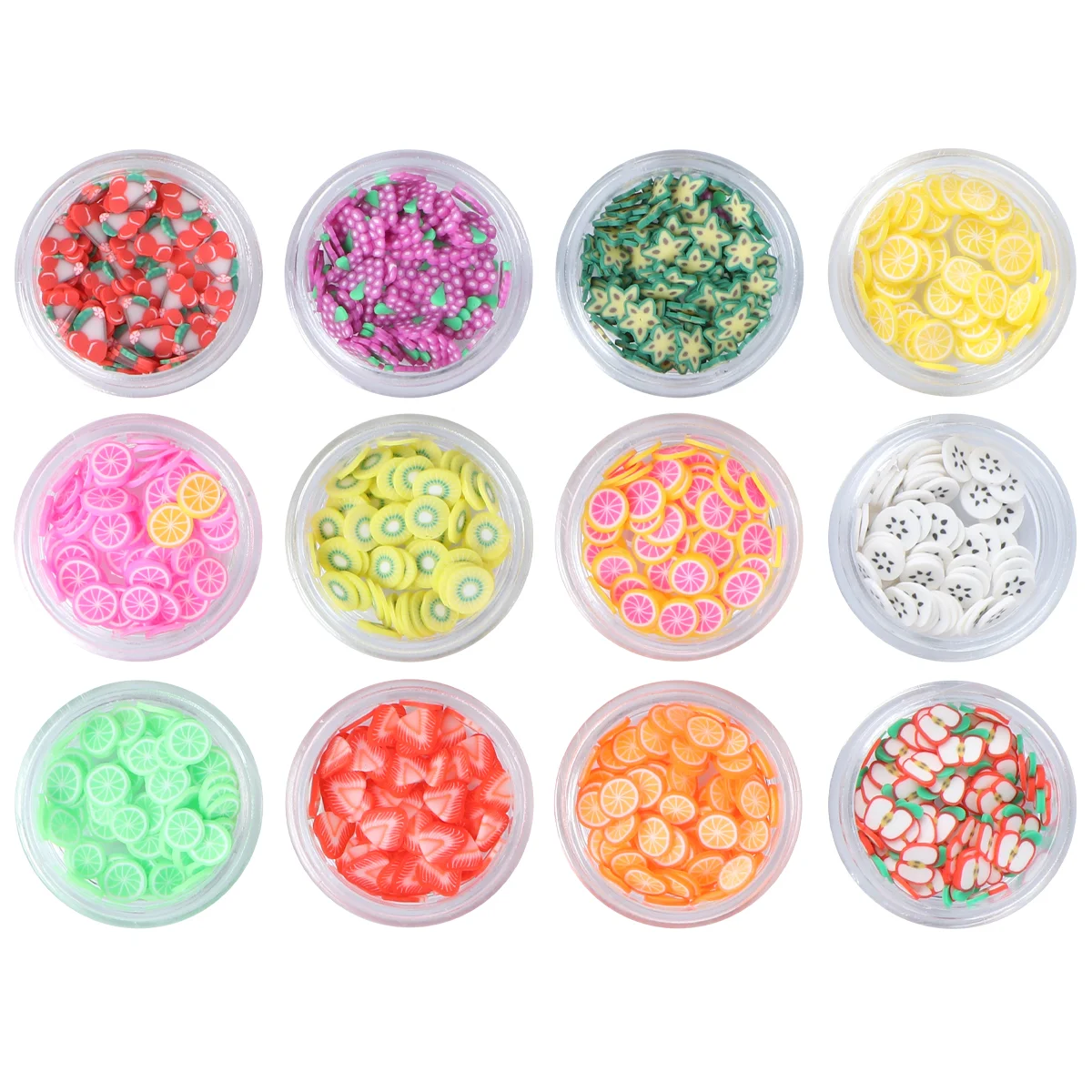 

Fruit Design Clay Slice Sequins DIY Nail Stickers ClaySlice Decoration Decorations