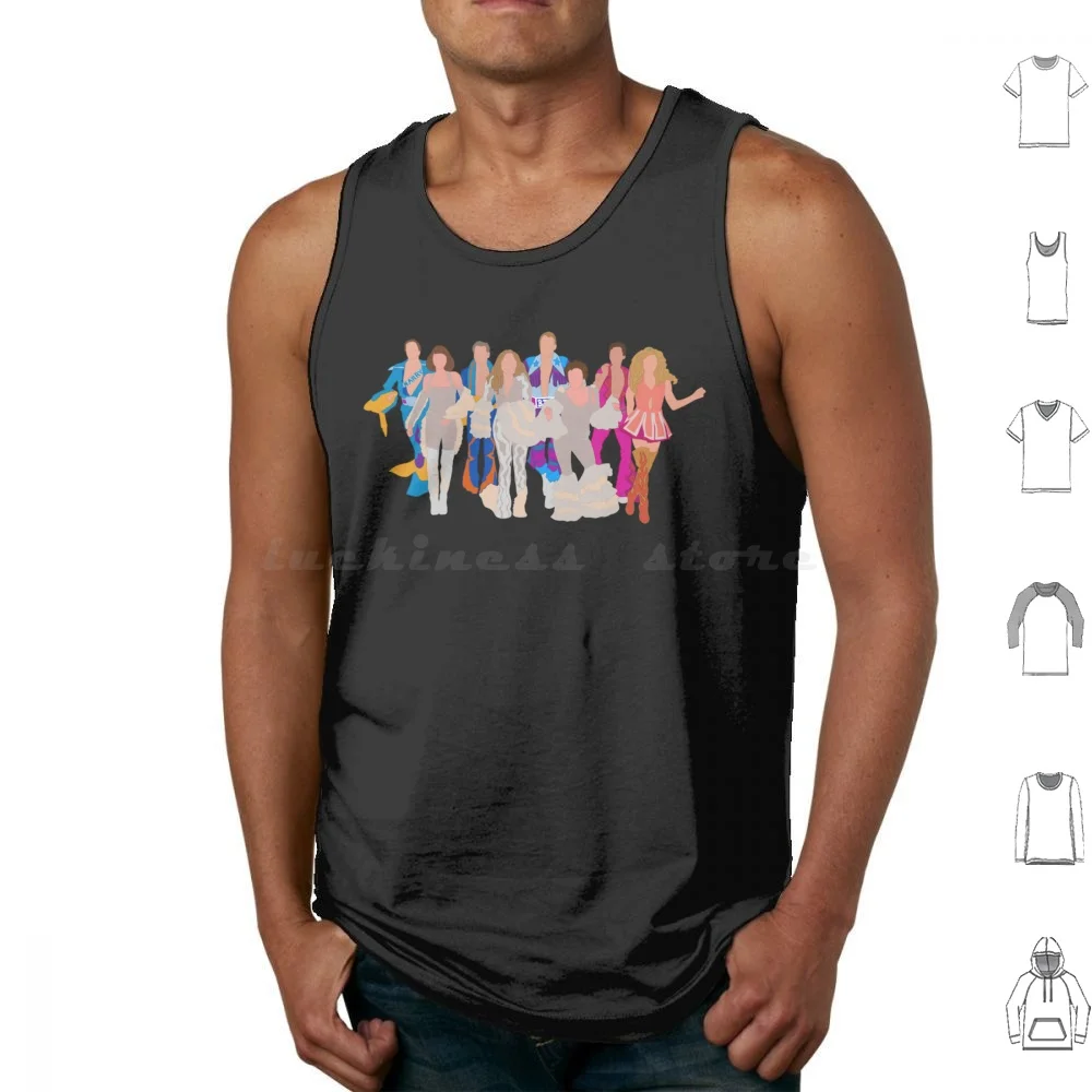 Mia End Of Movie Tank Tops Vest Sleeveless Mia Dancing Queen 70s Meryl Streep Donna Mia 2 Donna And The Dynamos Music Musical