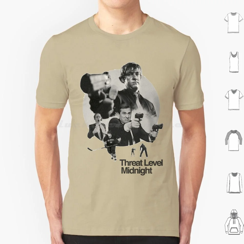 

Винтажная футболка Threat Level Midnight 6xl, хлопковая крутая футболка Threat Level Midnight The Office Dwight Schrute Dwight Schrute