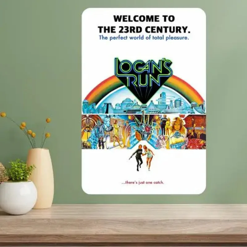 Logan's Run Classic Movie Metal Poster Sign 1PC