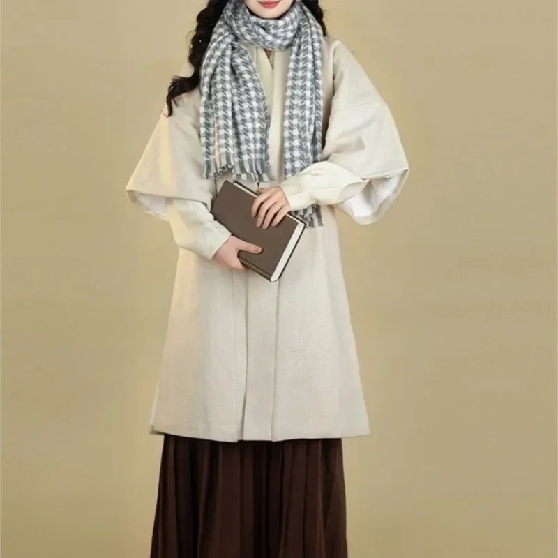 

Original Improved Hanfu Dress Female Song Changgansi Pants with Velvet Thickened Commuting Daily Winter Hanfu Dress Costume