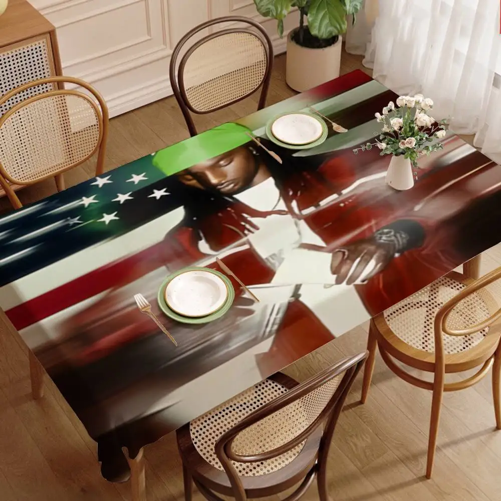 O-Opium Rap Tablecloth Birthday Party Wedding Christmas Table Cover Wipe Desk Cloth Decor Covers Rectangle