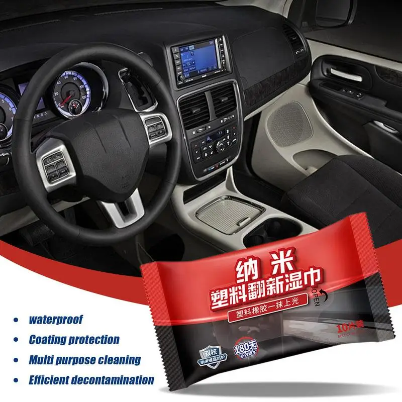 

Auto Glass Cleaner Wipes Grime Cleaning Wipes For Auto Window Multifunctional Car Cleaning Wipes Car Cleaner Wipes For Car