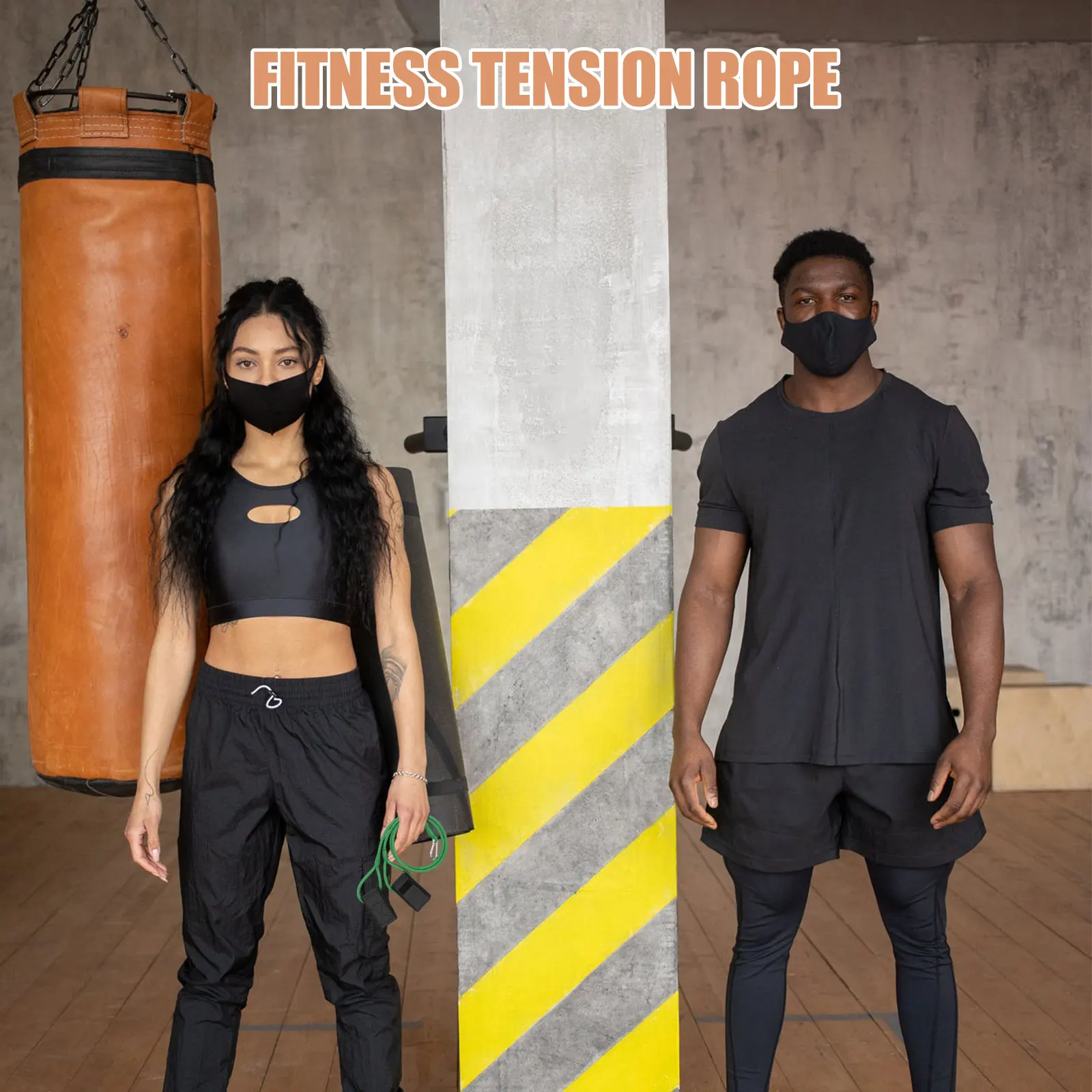

Baseball Trainer Elastic Fitness Rope Training Exercise Band Metal Exercising Multi-use Gym Man