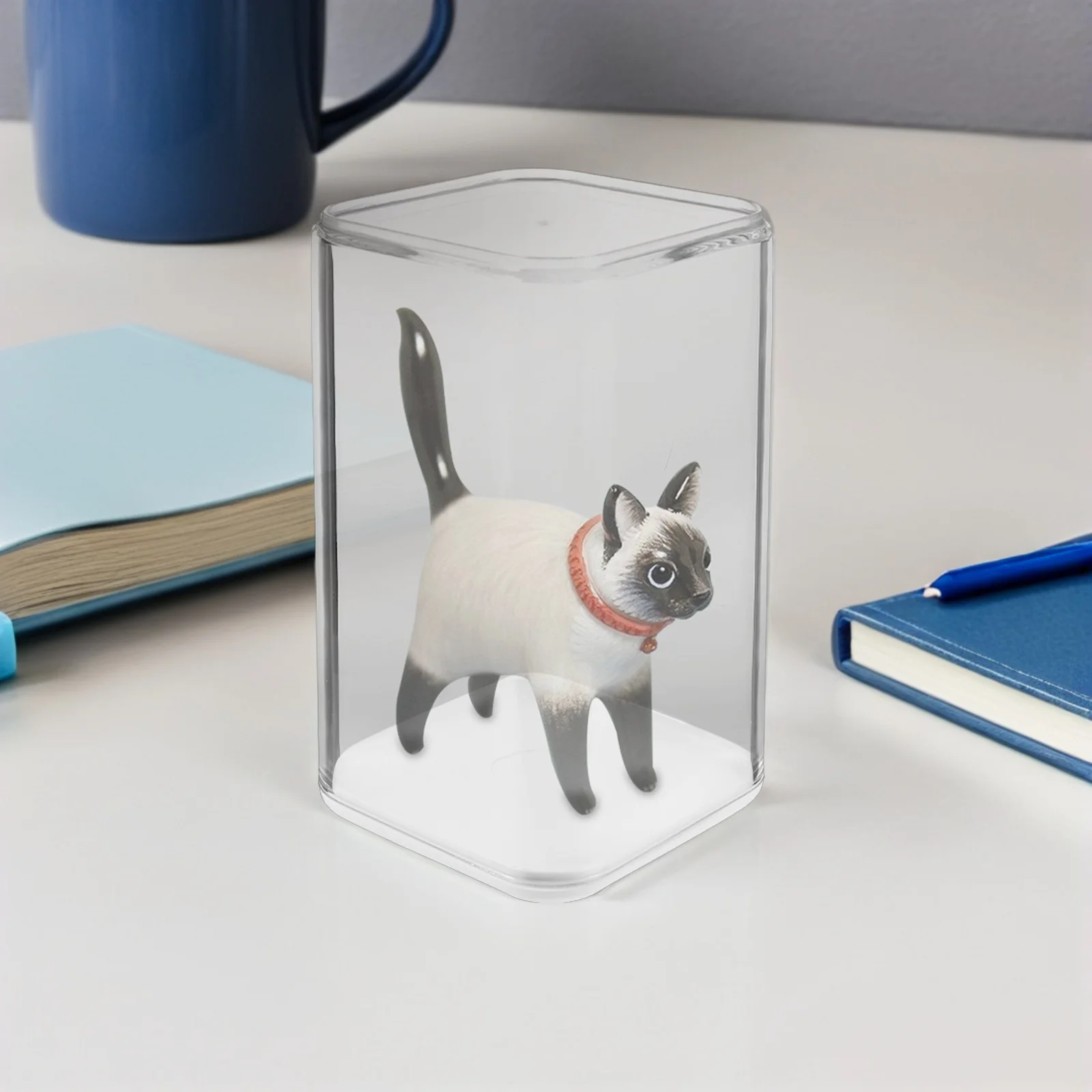 

4pcs Transparent Display Case For Figurines Clear Collectibles Storage Dustproof Organizer 5.23 X 3.14 X 3.14 Inches Stackable