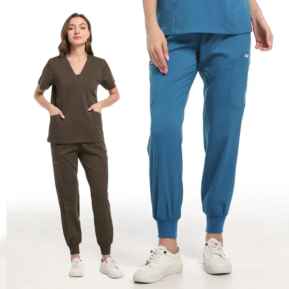 Labor Arbeits uniform Peelings Top Hosen medizinische Krankens ch wester Uniformen Arzt Chirurgie Overalls Spa Outwear Schönheits salon Arbeits kleidung