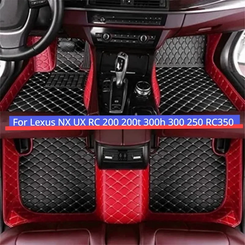 

Custom Car floor mats for LEXUS NX series 200 300h 300 200t 2015 2016 2017 2018 2019 2020 2021 2022 PU auto foot Pads automobile