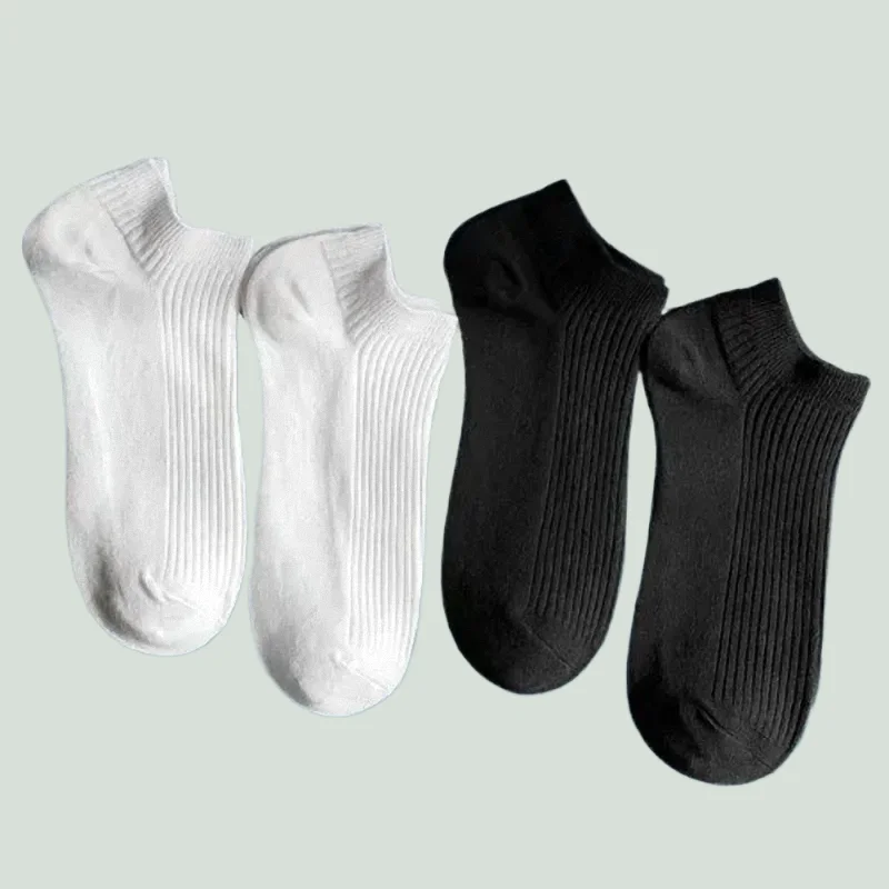 

5/10 Pairs Ankle Men Women White Black Sport Invisible Sweat-absorbing Boys Low Cut Tube Boat Socks High Quality Cotton Socks