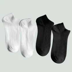 5/10 Pairs Ankle Men Women White Black Sport Invisible Sweat-absorbing Boys Low Cut Tube Boat Socks High Quality Cotton Socks