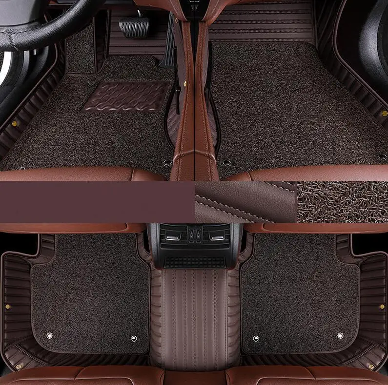 

Custom special car floor mats for Jeep Wrangler JL 2 door 2026-2018 High quality rugs double layers carpets for Wrangler 2024