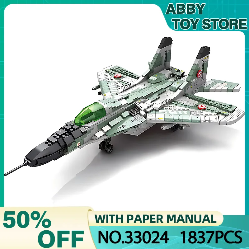 Reobrix 33024 Moc Mig-29 Mikoyan Gurevich Model Bouwstenen Transport Vliegtuig Desktop Decoratie Speelgoed Verjaardagscadeau Voor Kinderen