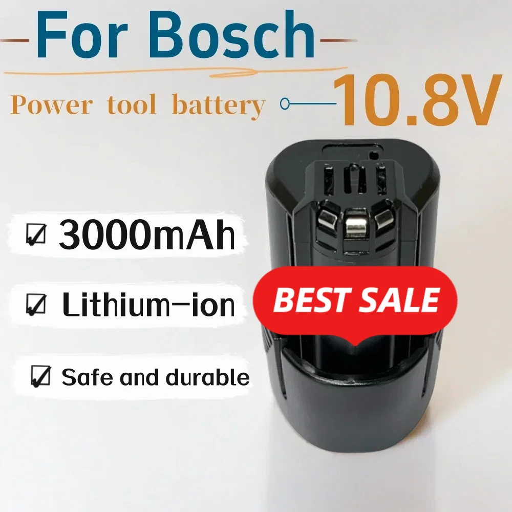 

CompatibleTSR1080 GSR10.8-2 GSA10.8V Power Tool,For Bosch 10.8V 3000/4000/5000mAh Li-ion Battery