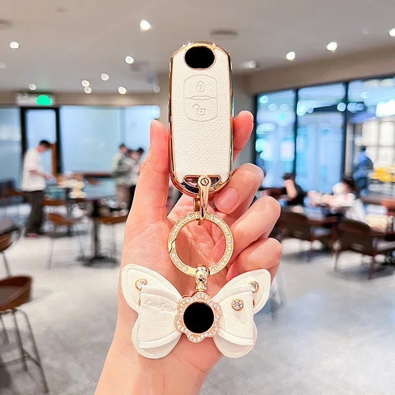 بولي TPU + الجلود سيارة مفتاح بعيد غطاء حماية شل حقيبة لمازدا 2 3 6 Atenza Axela Demio CX-5 CX5 CX-3 CX8 CX7 CX-9 2015-2019