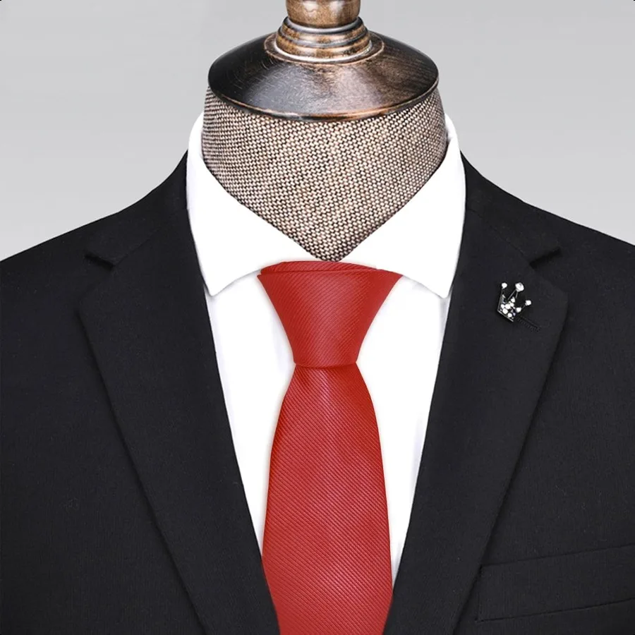 Classic Mens Solid Ties Formal Neck Tie for Business Wedding Interview Office Wear