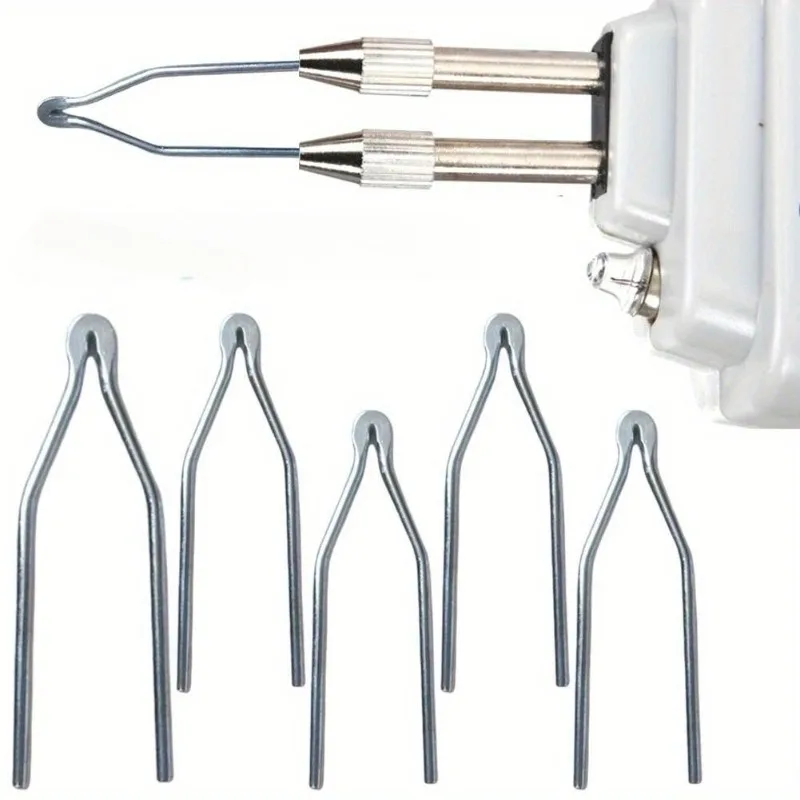 2pcs V Shape Soldering Iron Tips High Impedance Electric Welding Tips Tin Soldering Iron Tips Accessories