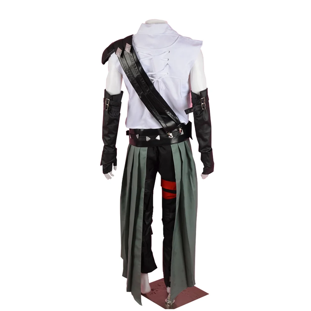 FF XIV Thancred Cosplay Costume Men Battle Suits Full Sets Halloween Carnival Party Outfits