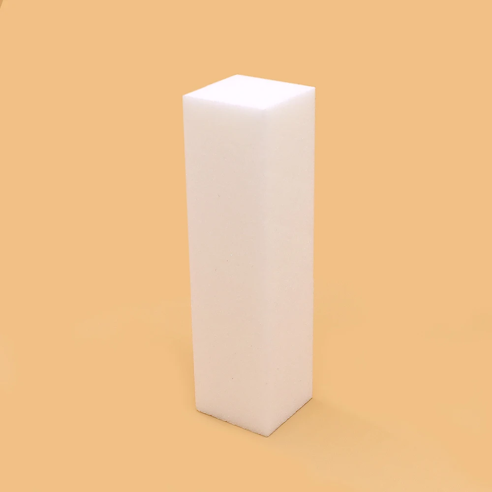 10 Stuks Vierkante Nagelvijl Buffer 100 Grit Schuren Polish Bestand Blok Nail Buffer Blok Bestanden Witte Spons Pedicure Manicure producten