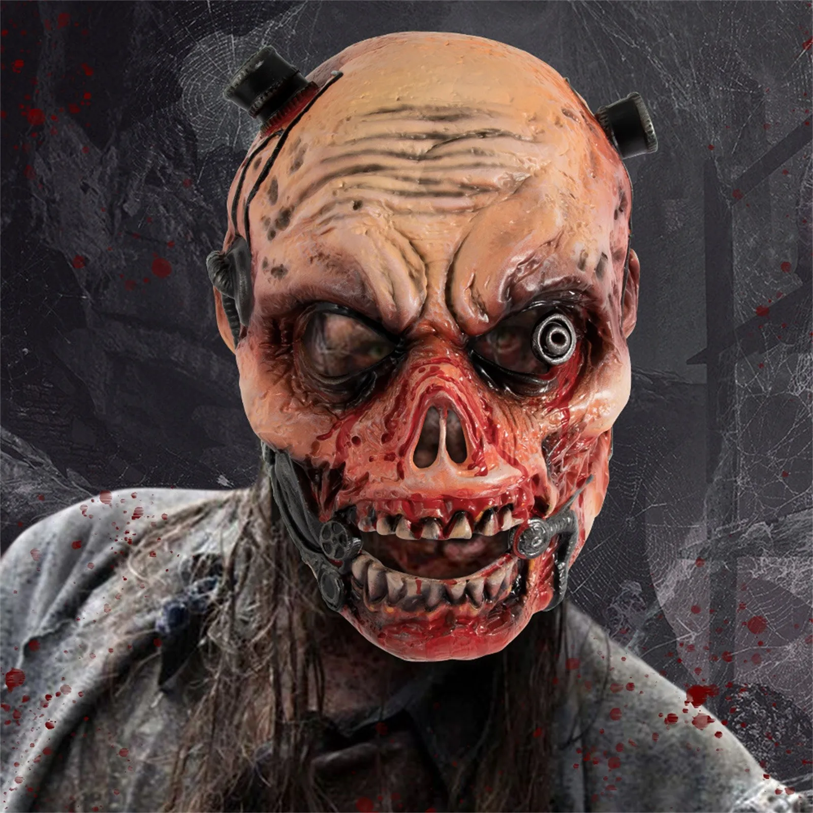 

Zombie Horror Mask Scary Halloween Slasher Scream Party Supplies Demon Grim Reaper Props Decorative Masks Costume Accessory Dead