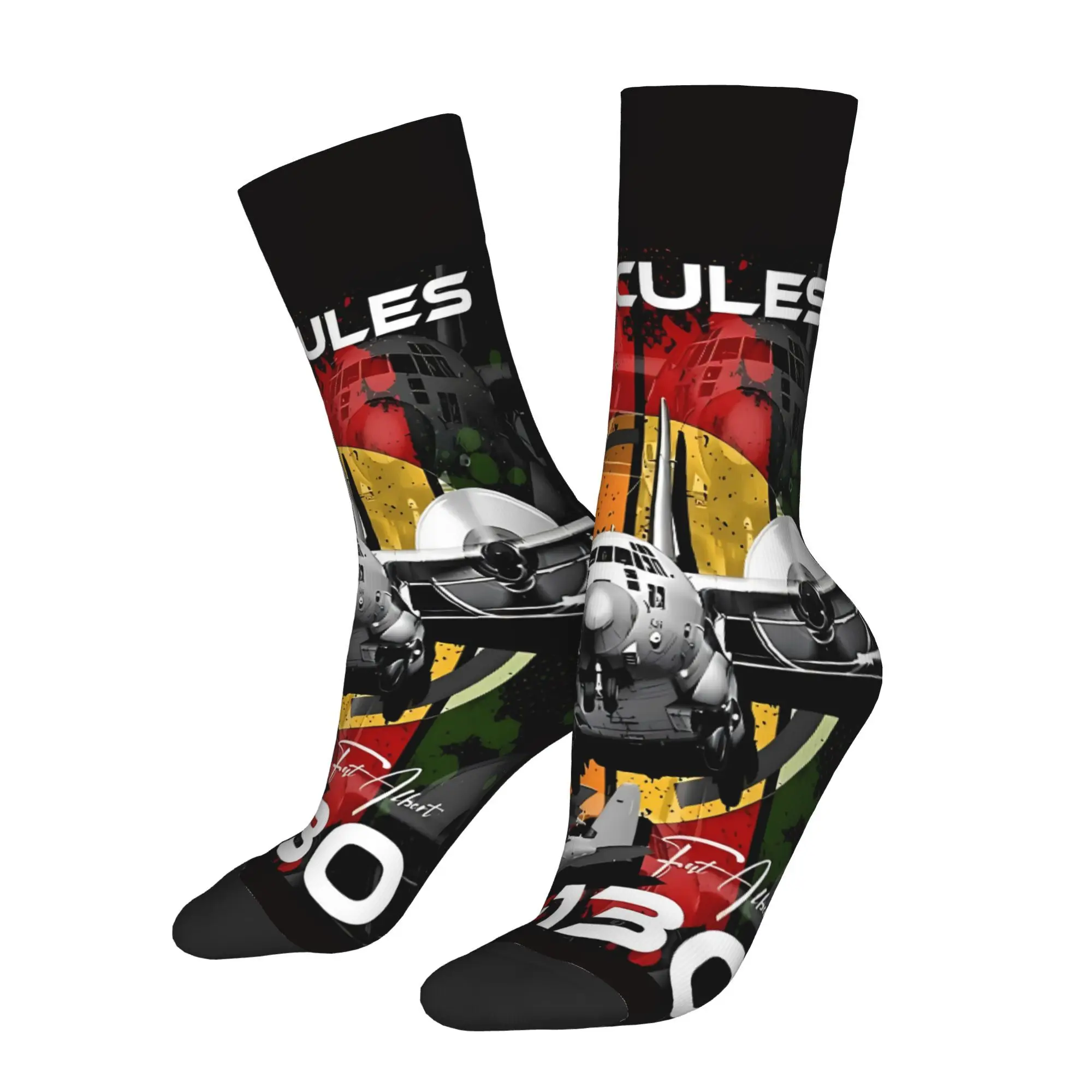 

Flying Fortress Socks Male Mens Women Autumn Stockings Printed