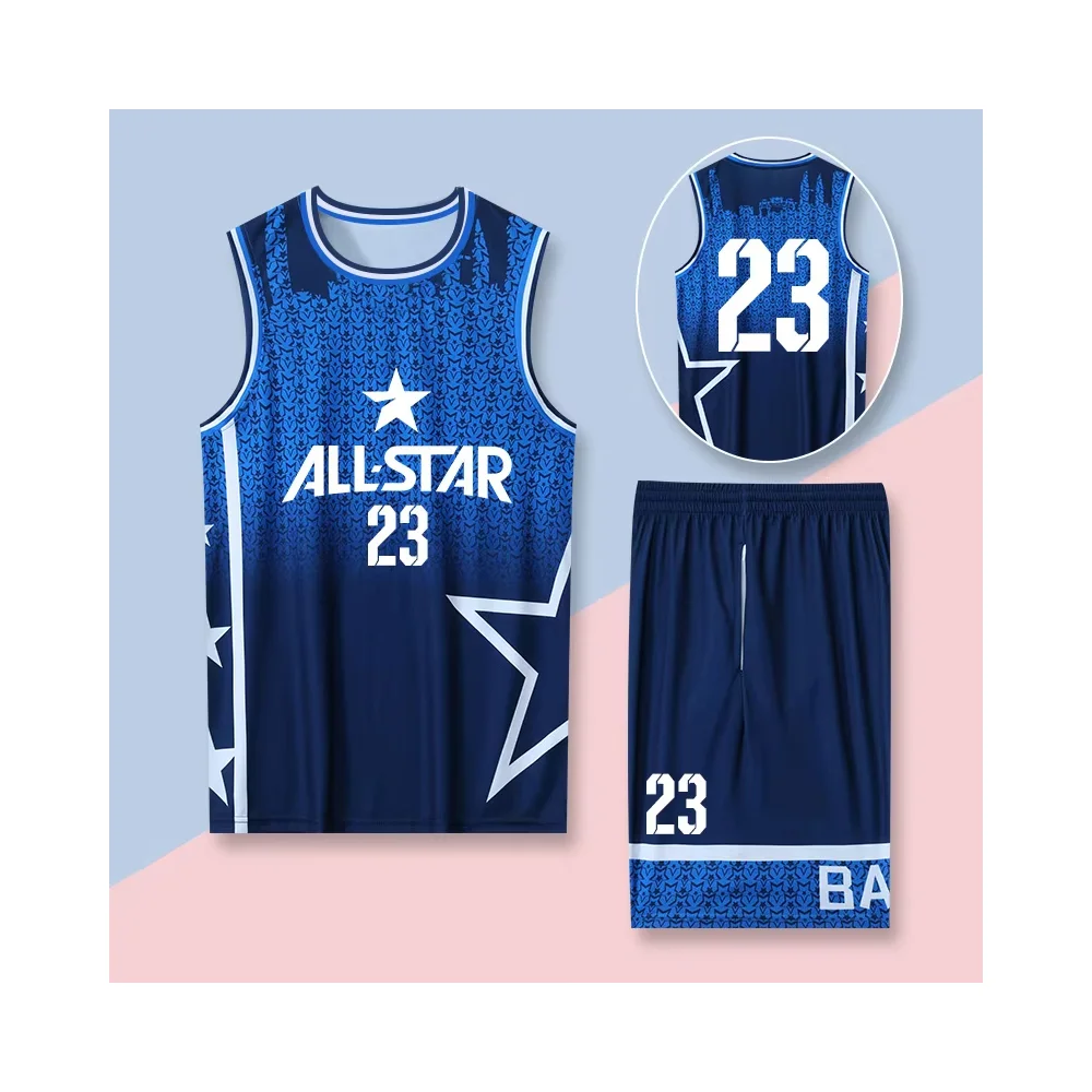 

Summer Loose Basketball Jersey Set Breathable Quick-Drying Training Wear Men's And Women's Sportswear Oversized Children's Set