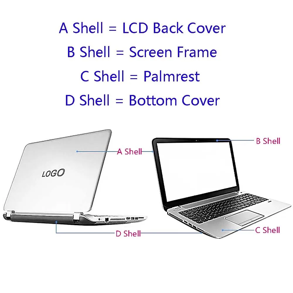 For MSI Summit E14 MS-14C1 14C2 14C3 Top Lid Screen Frame Bottom Case Shell