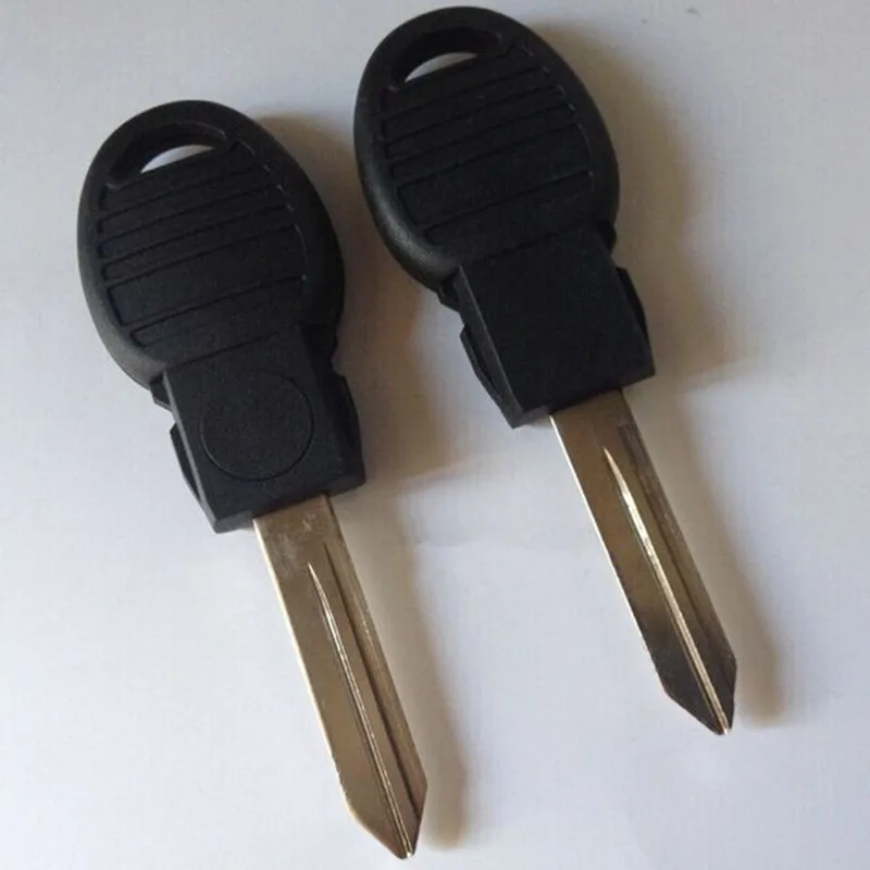 

10 шт., сменный чехол для транспондера, брелок для Chrysler Dodge Jeep, автомобильный ключ, необрезанный пустой чехол для дистанционного ключа без чипа