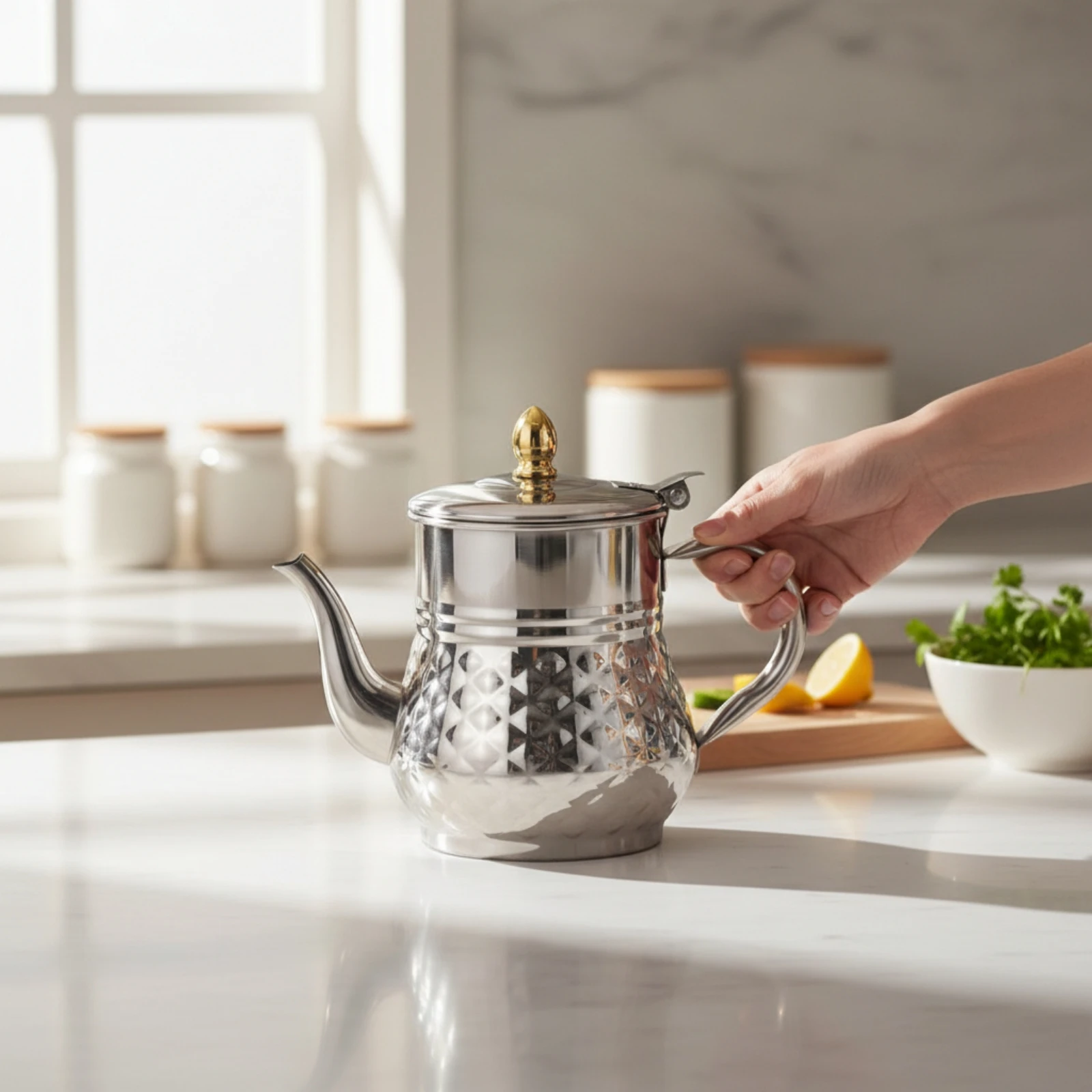 Oil Dispenser with Spout Easy-Pour Teapot Style Oil Can Cruet Compact Leakproof for Home Cooks, Kitchen, Dining Table