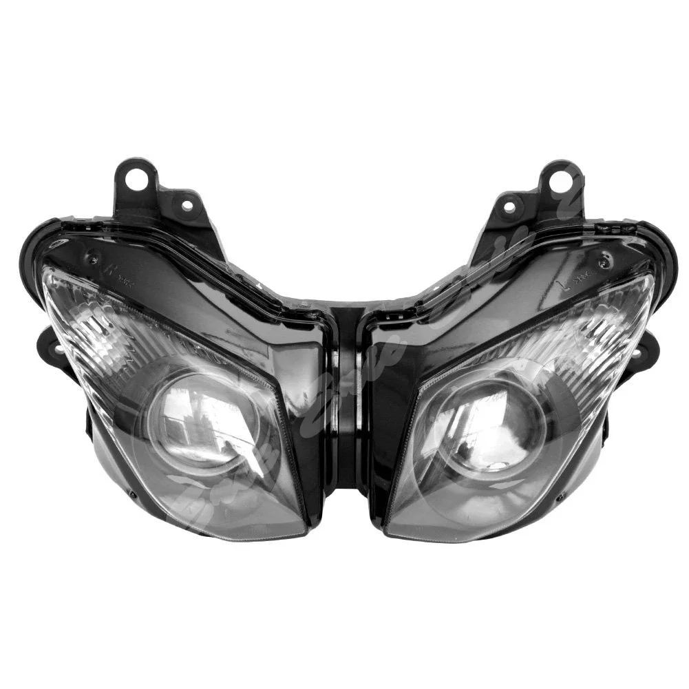 Motorcycle Front Headlight Lamp Assembly For Kawasaki Ninja ZX6R 2009 2010 2011 2012 ZX10R 2008 2009 2010 Clear Lens view 3