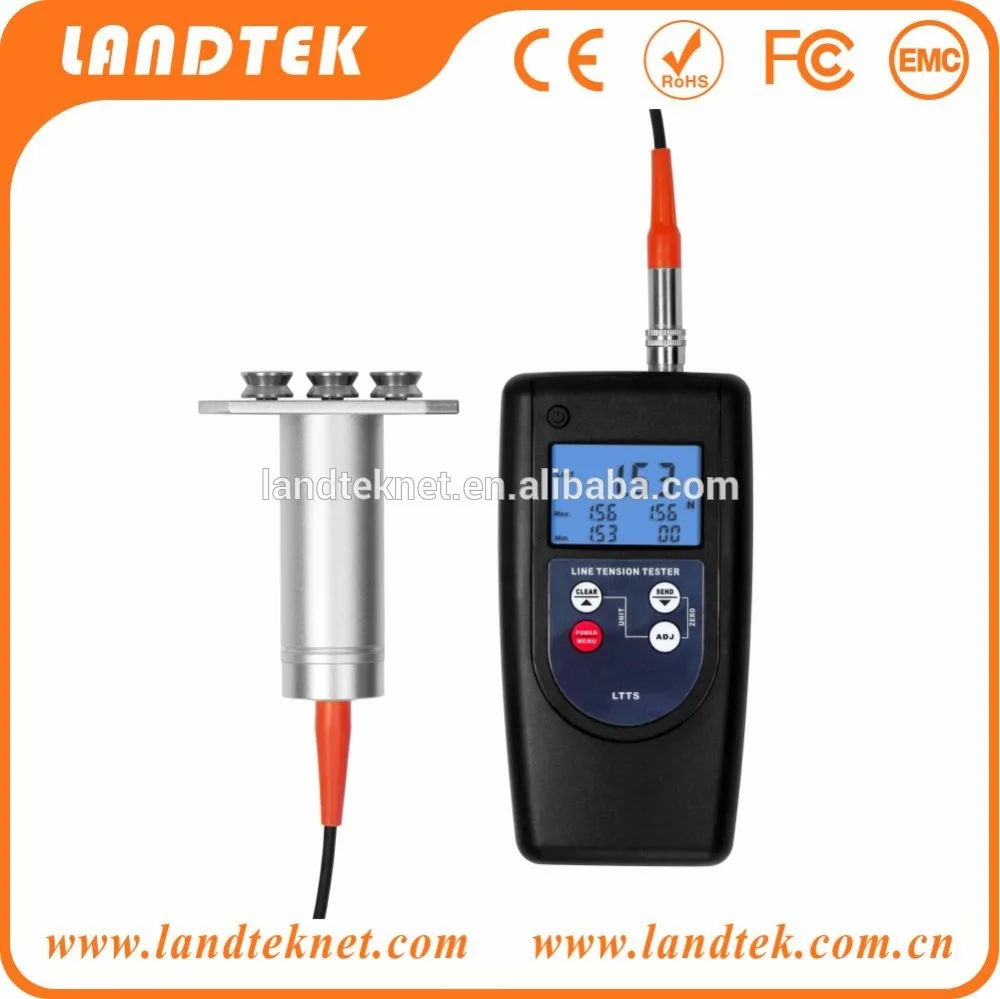 2025 LANDTEK Hot Sale Digital Wire Rope Tension Meter Yarn Tension Tester LTTS (2K--500K)