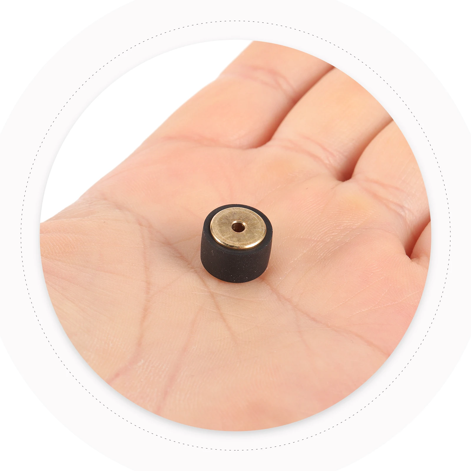 

Pinch Roller Copper Shaft 11-8-6-20mm Black Deck Tape Recorder Amplifier Audio Video Bearings Cassette Machine Repair Radio