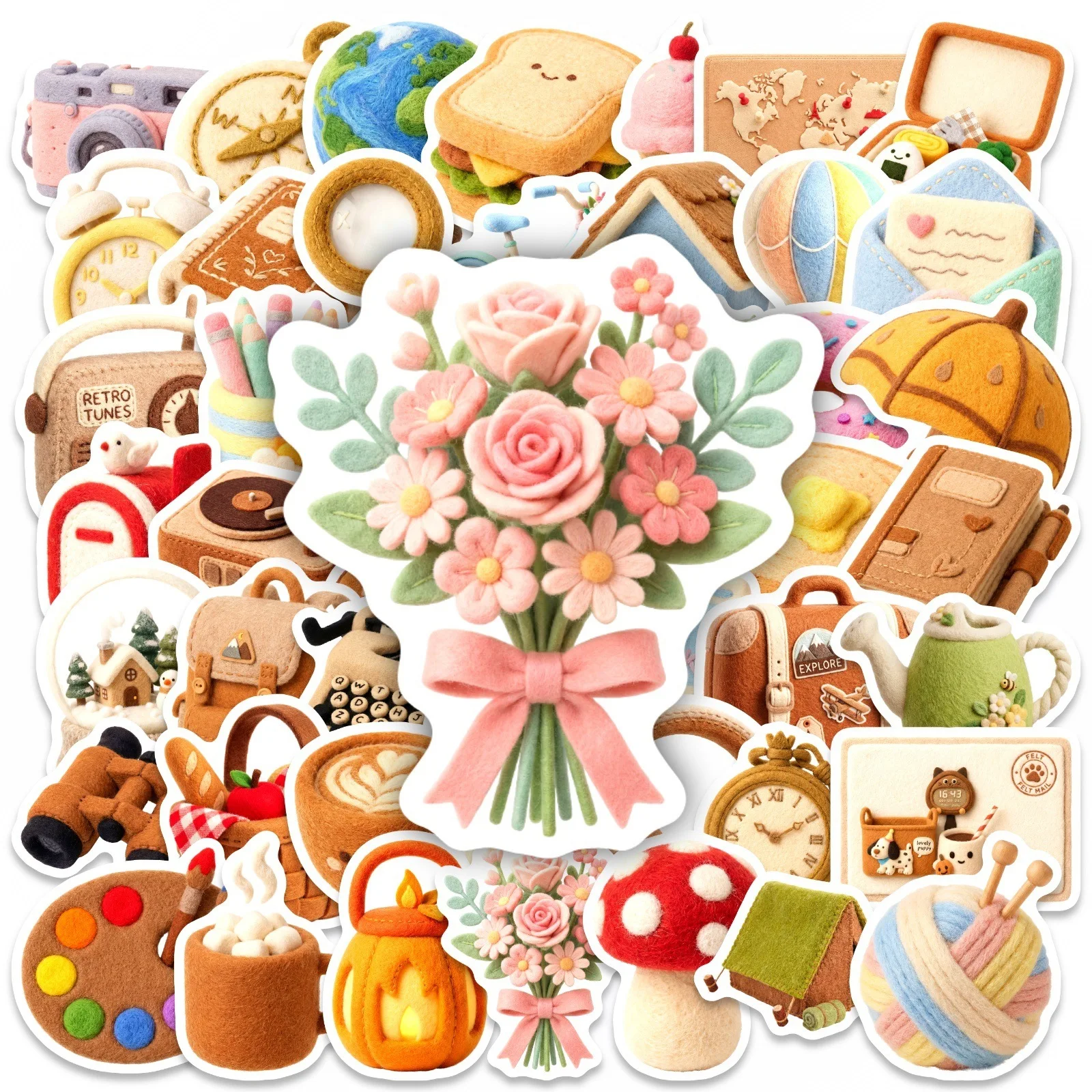 50 Stück Cartoon Ins-Style Mix Studenten-Aufkleber für Scrapbook, Handy, Koffer, Kleiderschrank, Schublade, Laptop, Skateboard, Helm, Wasserfeste Aufkleber