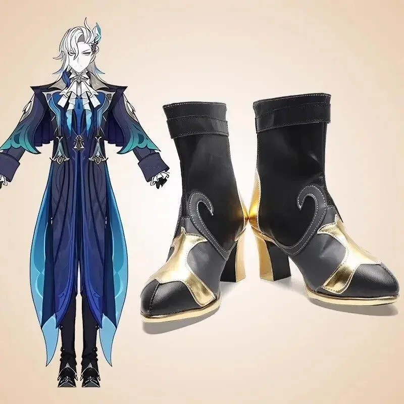 

NewGame Genshin Impact Neuvillette Cosplay Shoes Unisex Customized Boots Halloween Party Costume Accessories Custom Made2025