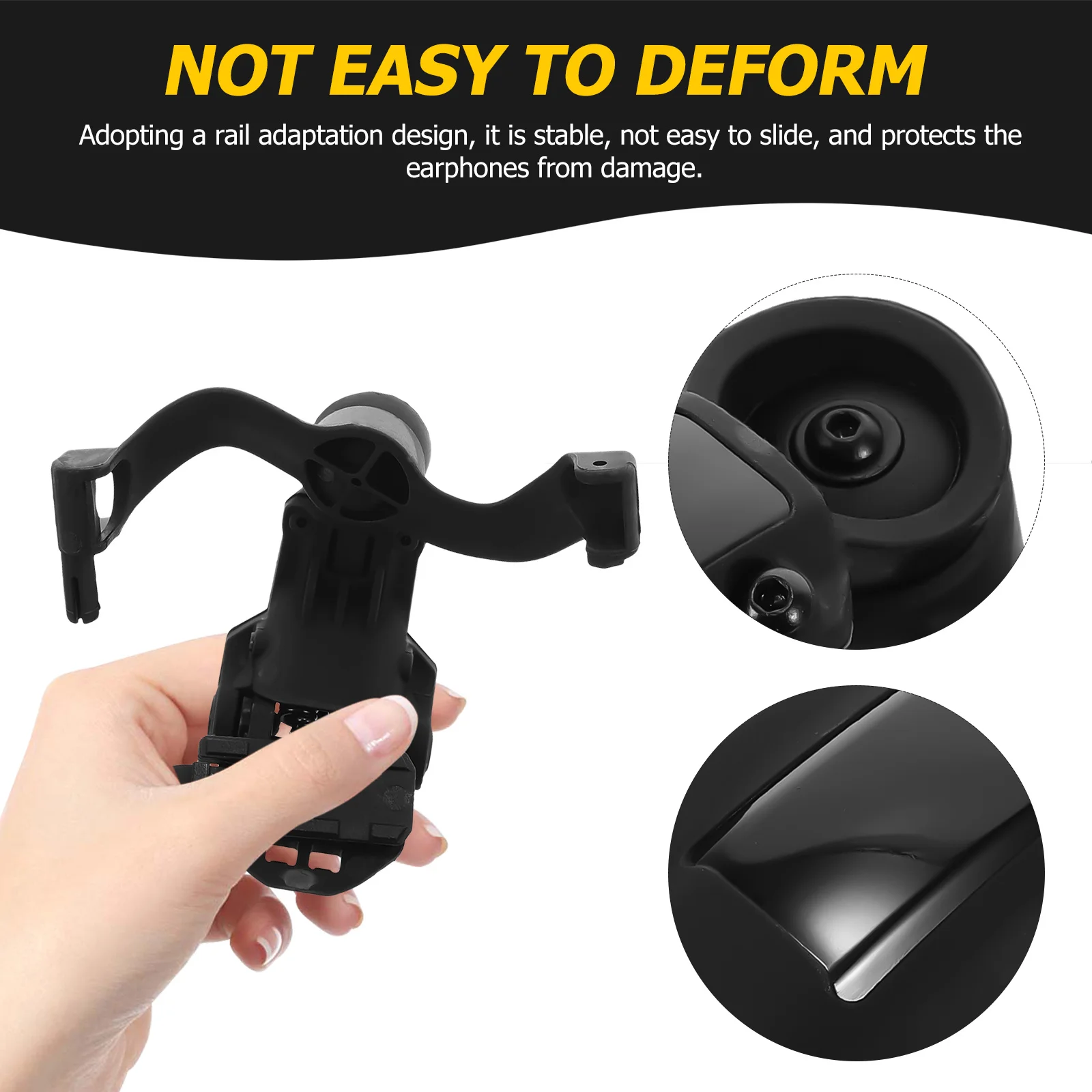 

1 set 1 Set Of Headphone Holder Portable Rail Outdoor Accessory Small Headphone Rack Wild Adapter Daily Use Suspender