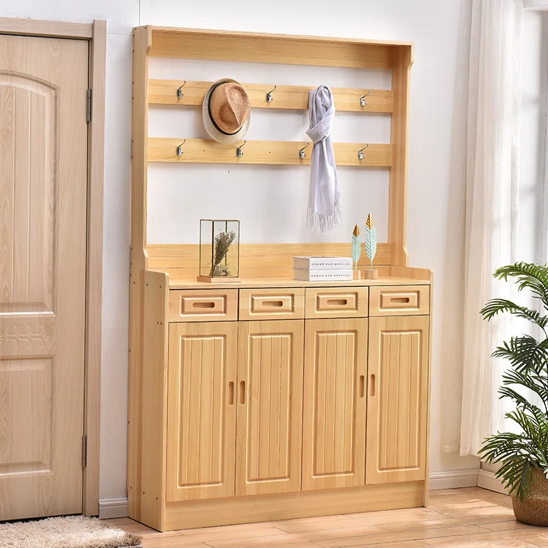 Shoe cabinet, home door, and clothes hanger integrated entrance door, entrance cabinet, multifunctional lobby cabinet, large