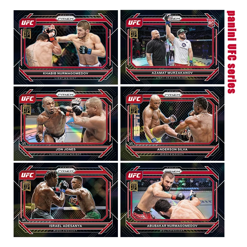 

Коллекционные карточки UFC Prizm: Андерсон Силва, Азат Мурзаканов, Израэль Адесанья. Набор для самостоятельного изготовления (DIY) панини-карт. Игрушки-подарки.