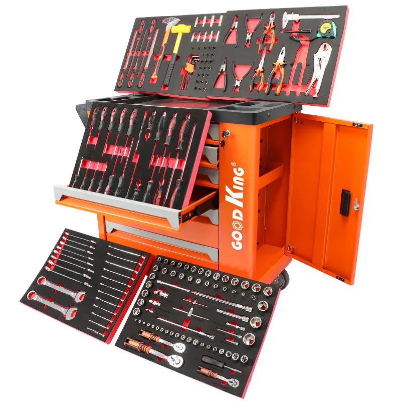 174-Piece Tool 6-Pump Tool Cart Suitable for Auto Repair Multifunctional Auto Repair