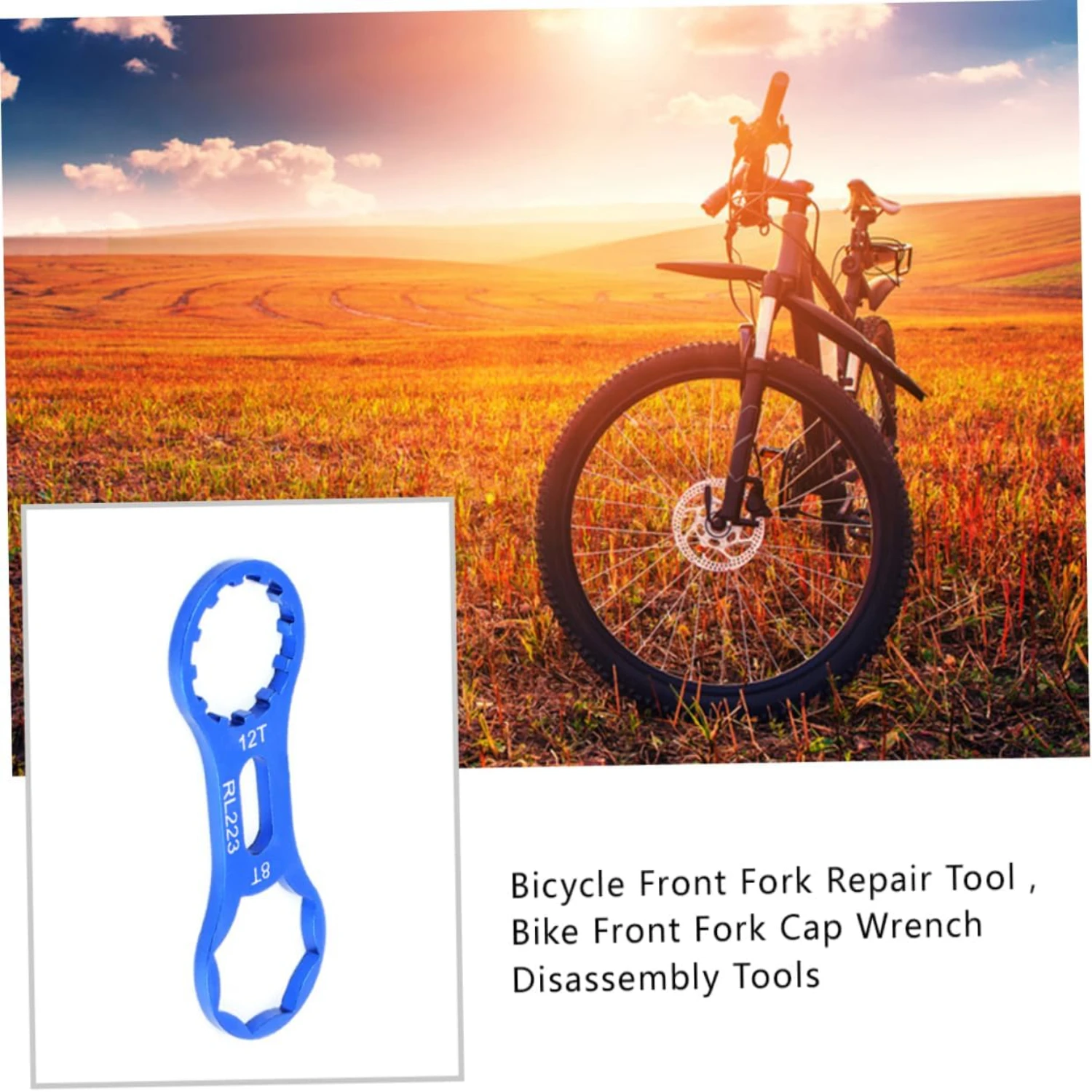 Effortless Bike Maintenance Enhanced with Convenient and Easy-to-Use Front Fork Wrench. Must-Have Tool for Smooth Riding Experie