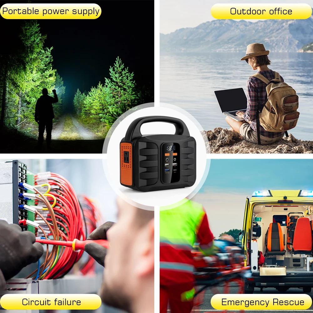 Wholesale Portable Travel Power Station Solar Power Bank Battery Station For Battery Backup For Home Power Outage