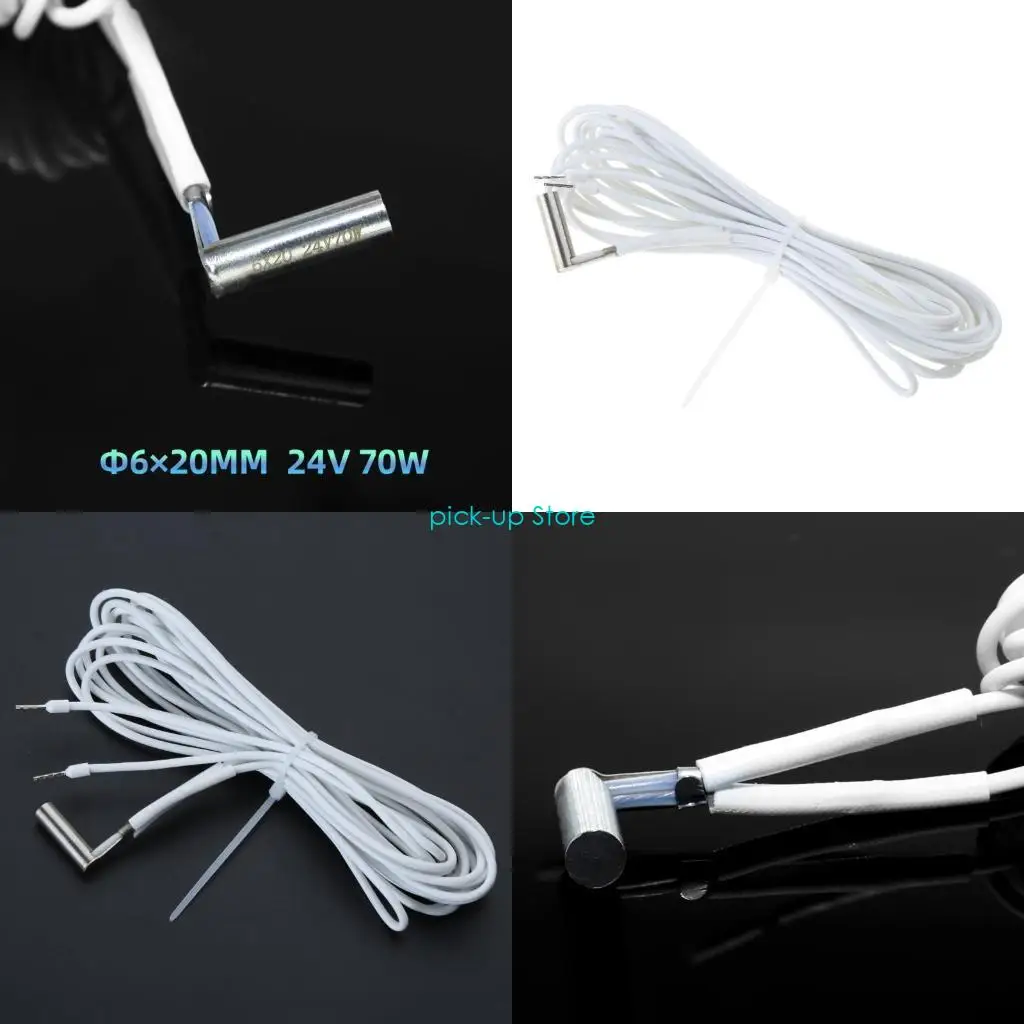 

Q5WA 24V 70W Heater Cartridge for V6 Volcano 3D Printers Hotend High-Temperature Printing Heating Tube Replacements