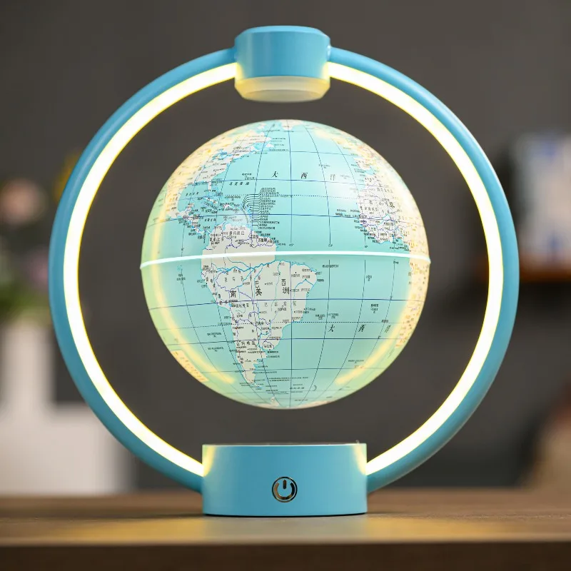14cm Levitating Floating Globe Rotating World Map Light Home Office Bedroom Decor Gift for Boy Gir lfriend Kid Festival Birthday