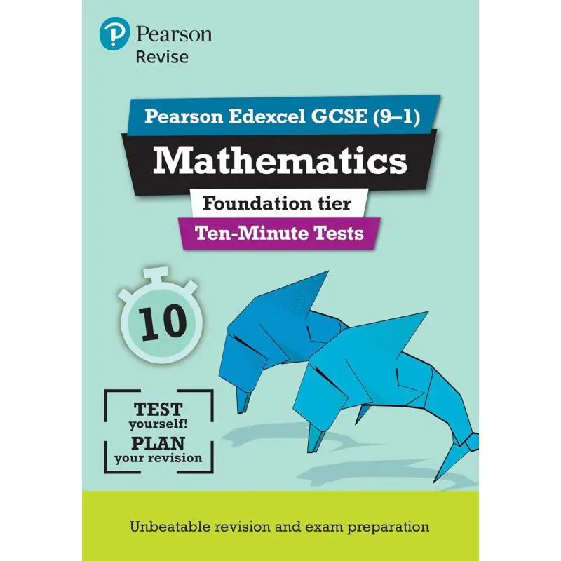 مراجعة بيرسون Edexcel GCSE اختبارات أساس الرياضيات لمدة عشر دقائق 2025 و2026 امتحانات إيان بيتيسون بيرسون التعليم 9781292294315 #1