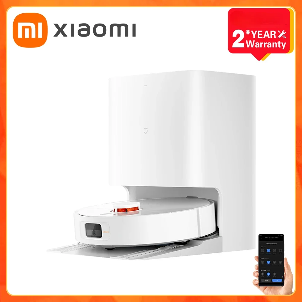 

XIAOMI MIJIA Самороботы-пылесосы Mop H40 Умный дом Подметание Высокоскоростное вращающееся скручивание 6000PA Циклонное всасывание LDS Laser