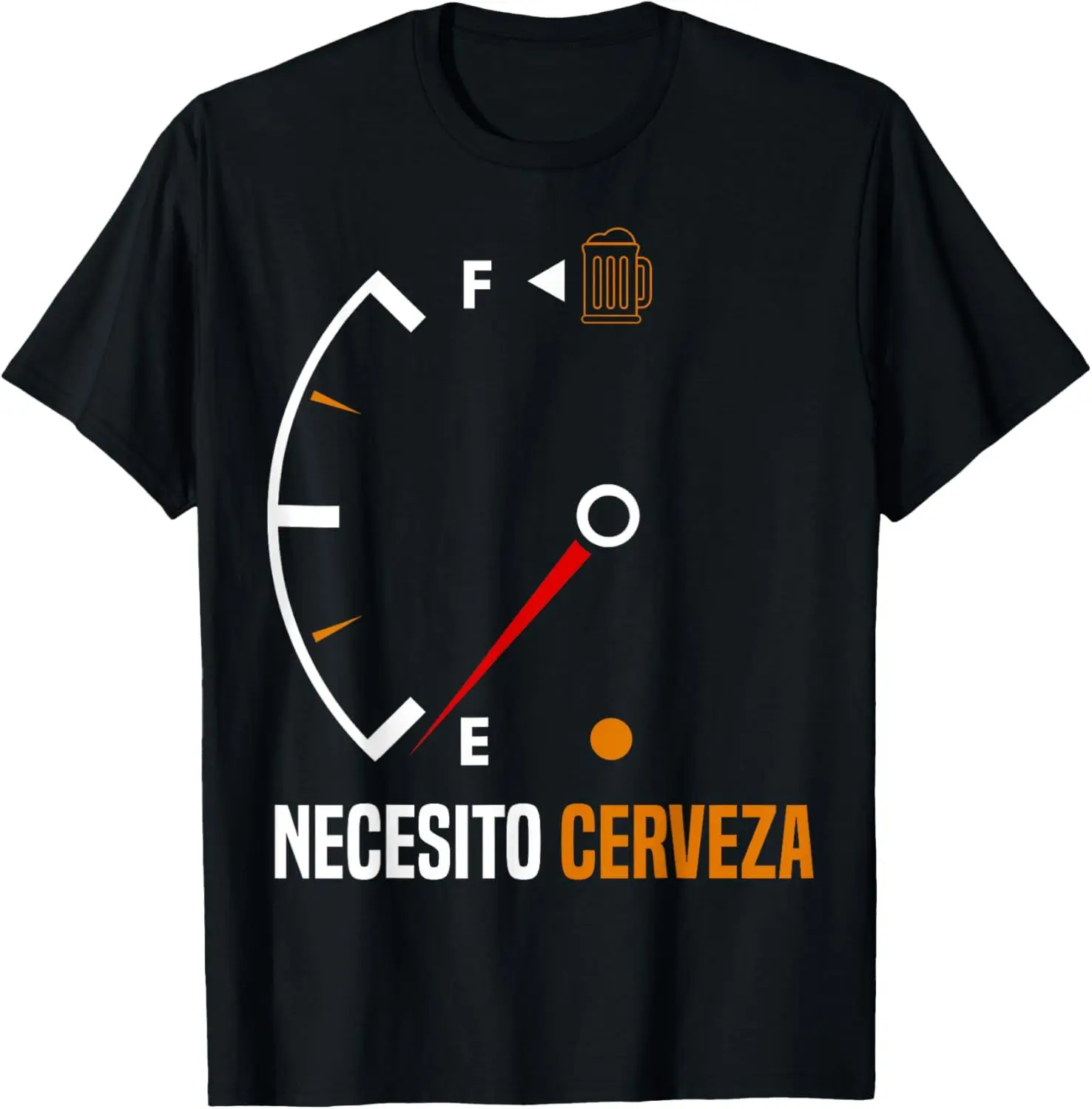 NECESITO Cerveza Funny Alcohol Beer Drinking Spanish Short-Sleeve Unisex T-Shirt Graphic T Shirts Men Clothing Streetwear