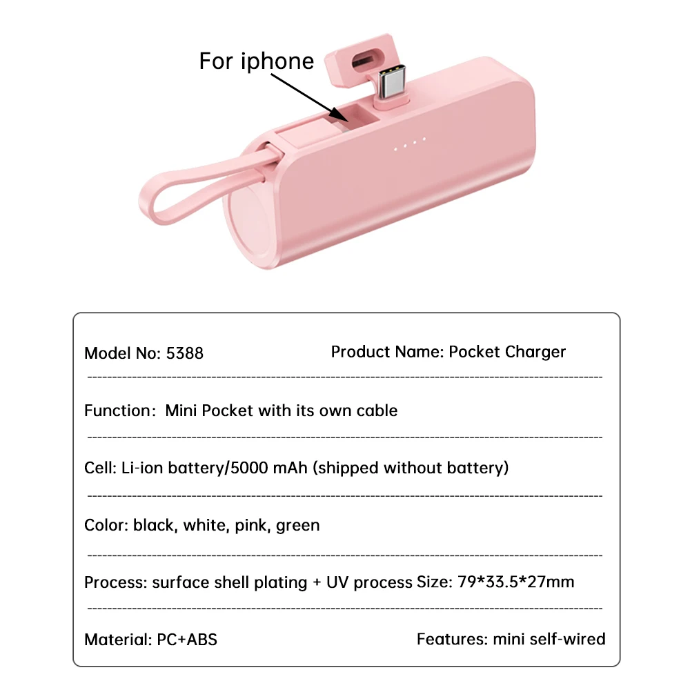 18650/21700 Battery Charger Case Cool DIY Power Bank Box Fast Charging Case Charging Power Bank Case Without Battery