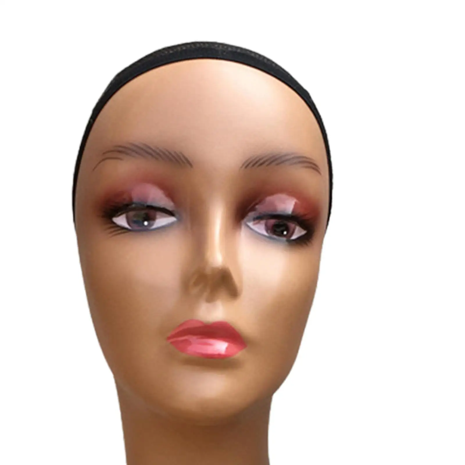 Manichino a collo lungo per espositore per cappello con testa di manichino calvo femminile per collana