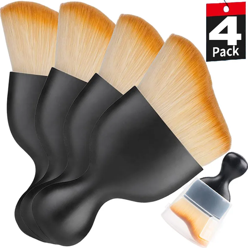 Car Interior Cleaning Brush Conditioner Air Outlet Soft Fur Clean Brushes with Shells Crevice Dust Removal Detailing Brush Tools