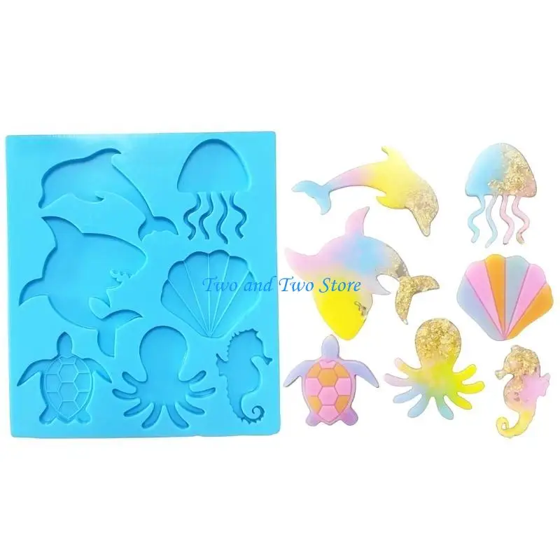 HX6F Keychain Pendant Molds Silicone Material Jewelry Molds Perfect for DIY Lovers