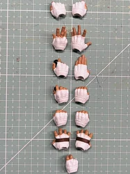 Hot Sales 1/12th Man Doll White Gloved Hand Types Model Changeable 13PCS/SET Accessories For 12